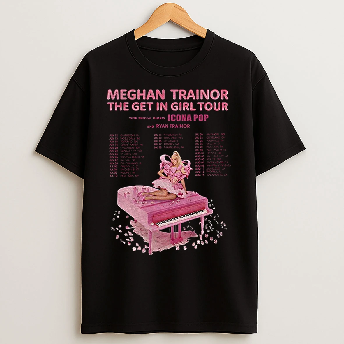 Classic Meghan Trainor The Get In Girl Tour 2026 Schedule T Shirts