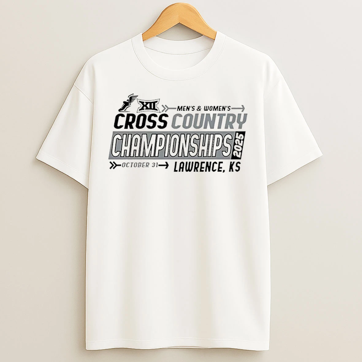 Classic Mens And Womens 2025 Big 12 Cross Country Championships T Shirts