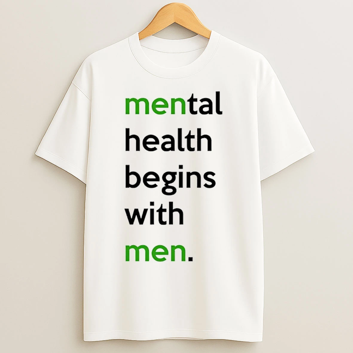 Classic Mental Health Begins With Men T Shirts