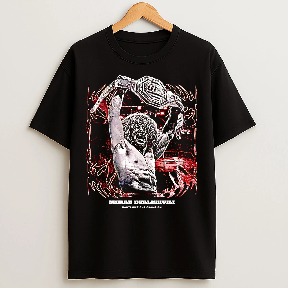 Classic Merab Dvalishvili The Machine Fighter Ip Ufc Champions 2025 Christmas T Shirts