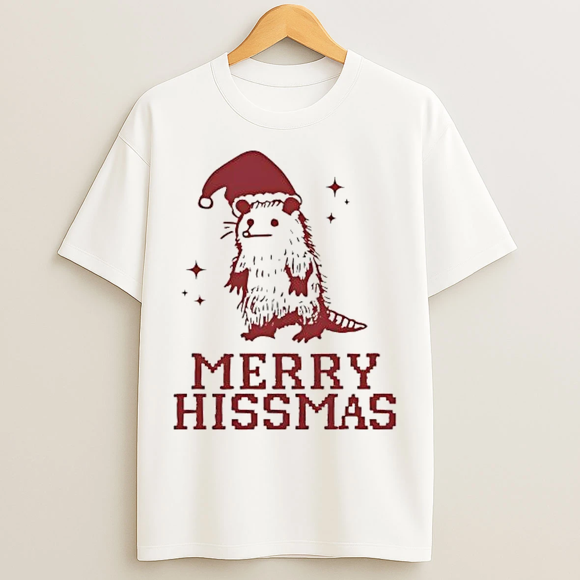 Classic Merry Hissmas Santa T Shirts