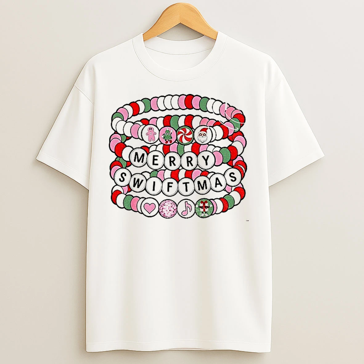 Classic Merry Swiftmas Friendship Bracelet Merry Christmas T Shirts