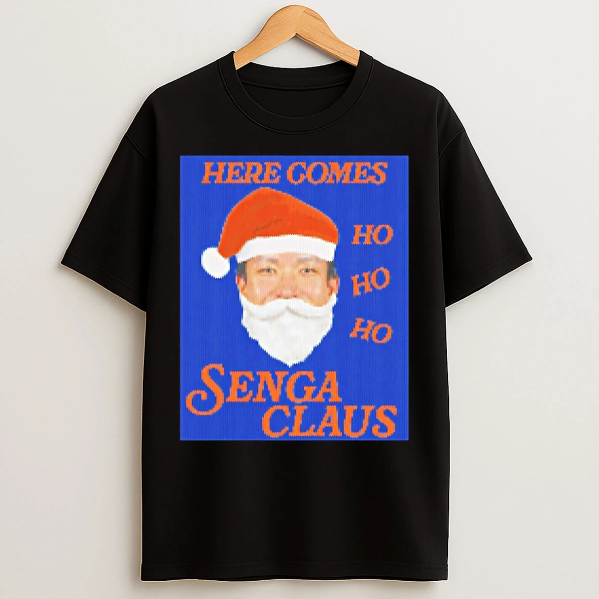 Classic Mets Kodai Senga Here Comes Senga Claus Christmas Ugly T Shirts
