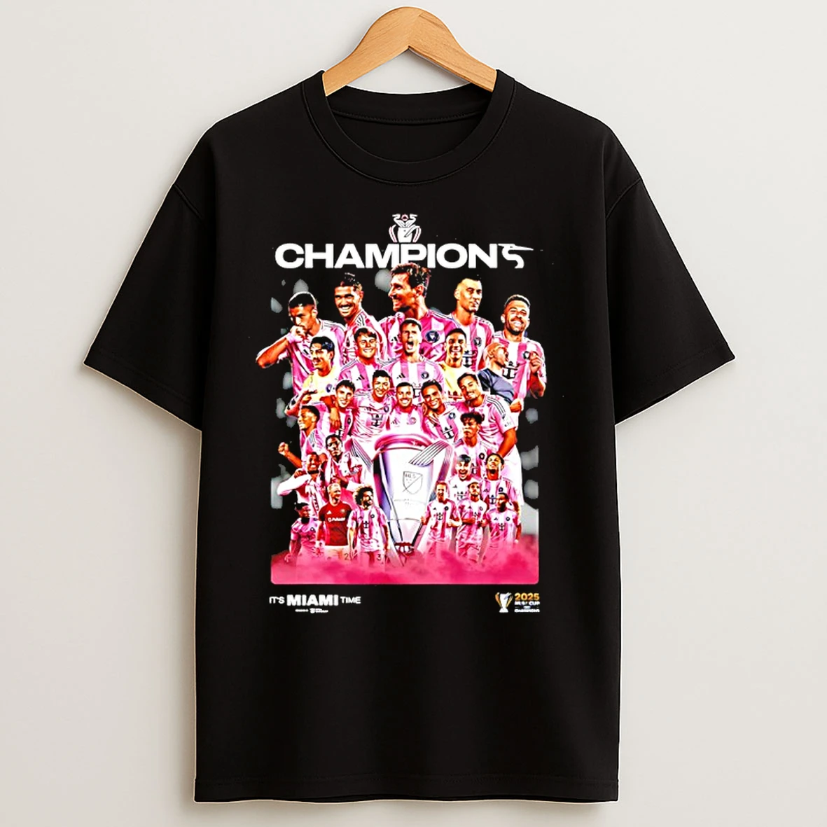 Classic Miami Cf 2025 Mls Champions Its Miami Time Graphic T Shirts