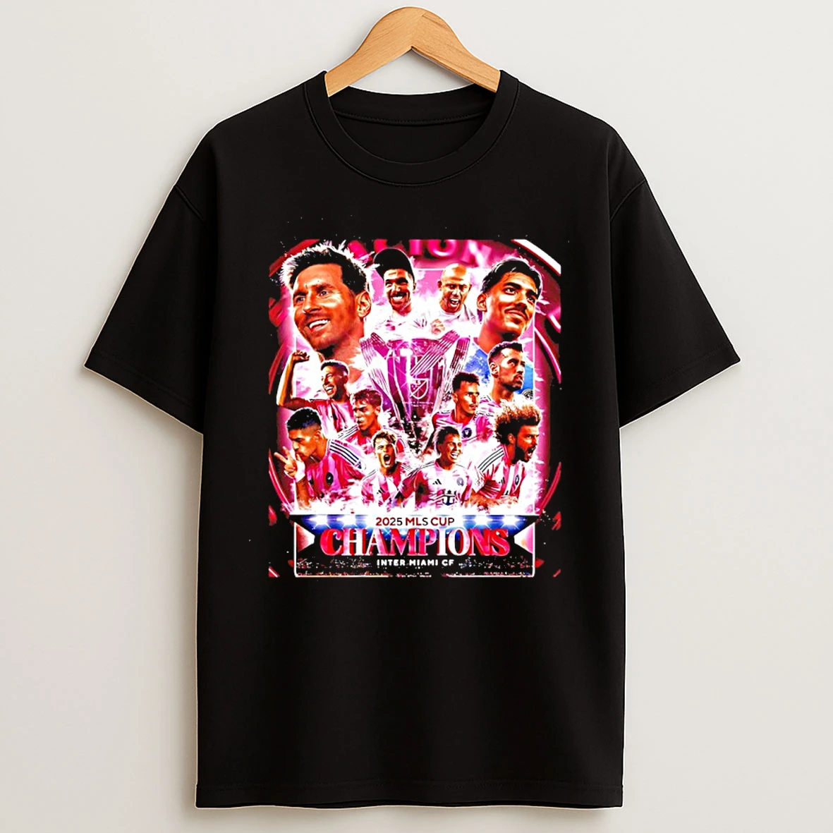Classic Miami Cf 2025 Mls Cup Champions Trophy T Shirts