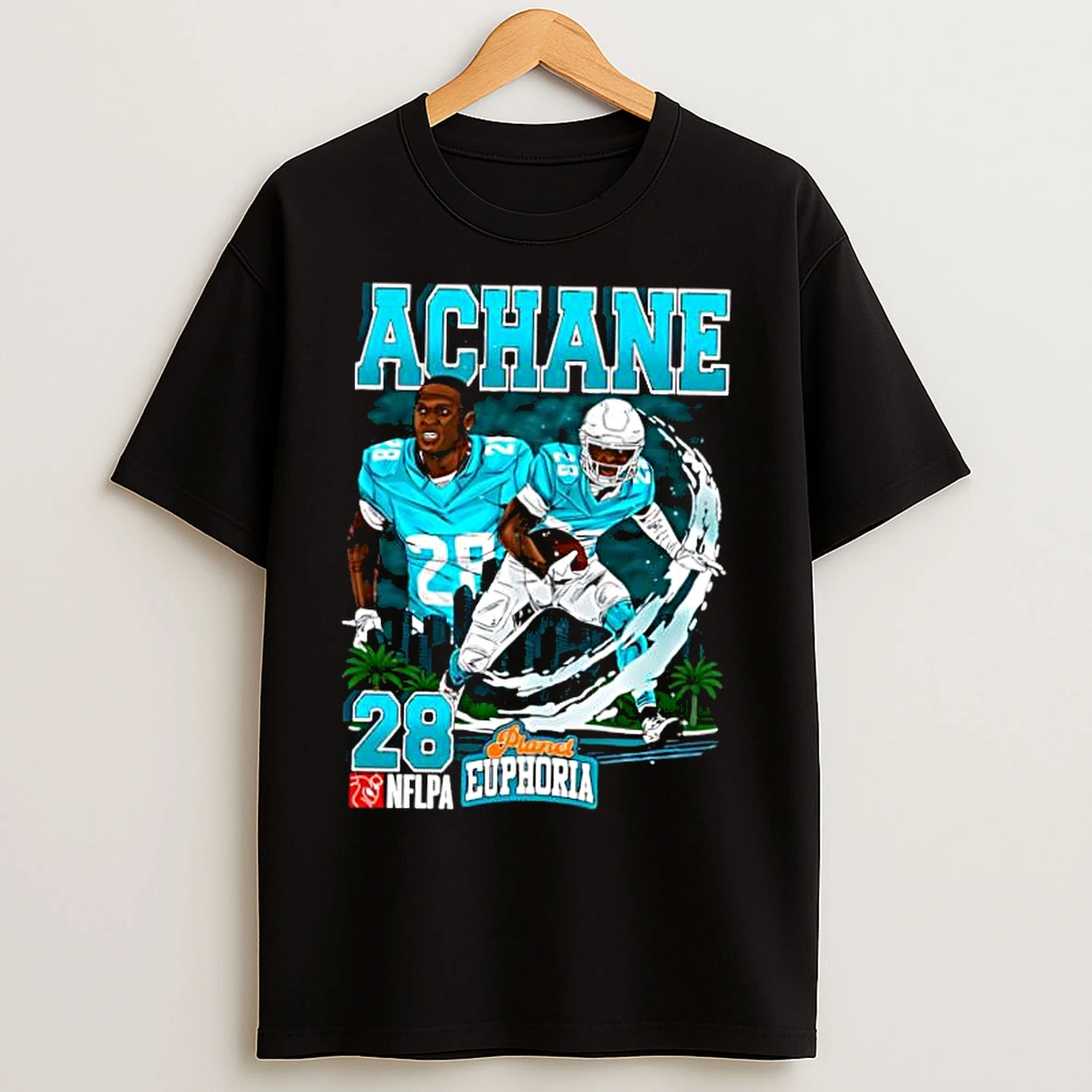 Classic Miami Dolphins Devon Achane Football Player City Graphic T Shirts