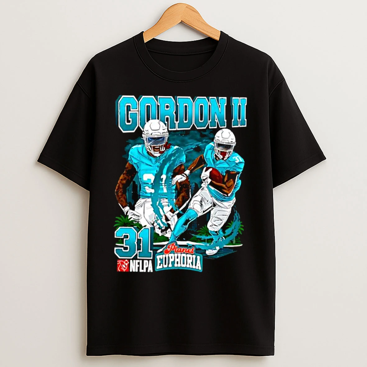 Classic Miami Dolphins Ollie Gordon Ii Football Player City Graphic T Shirts