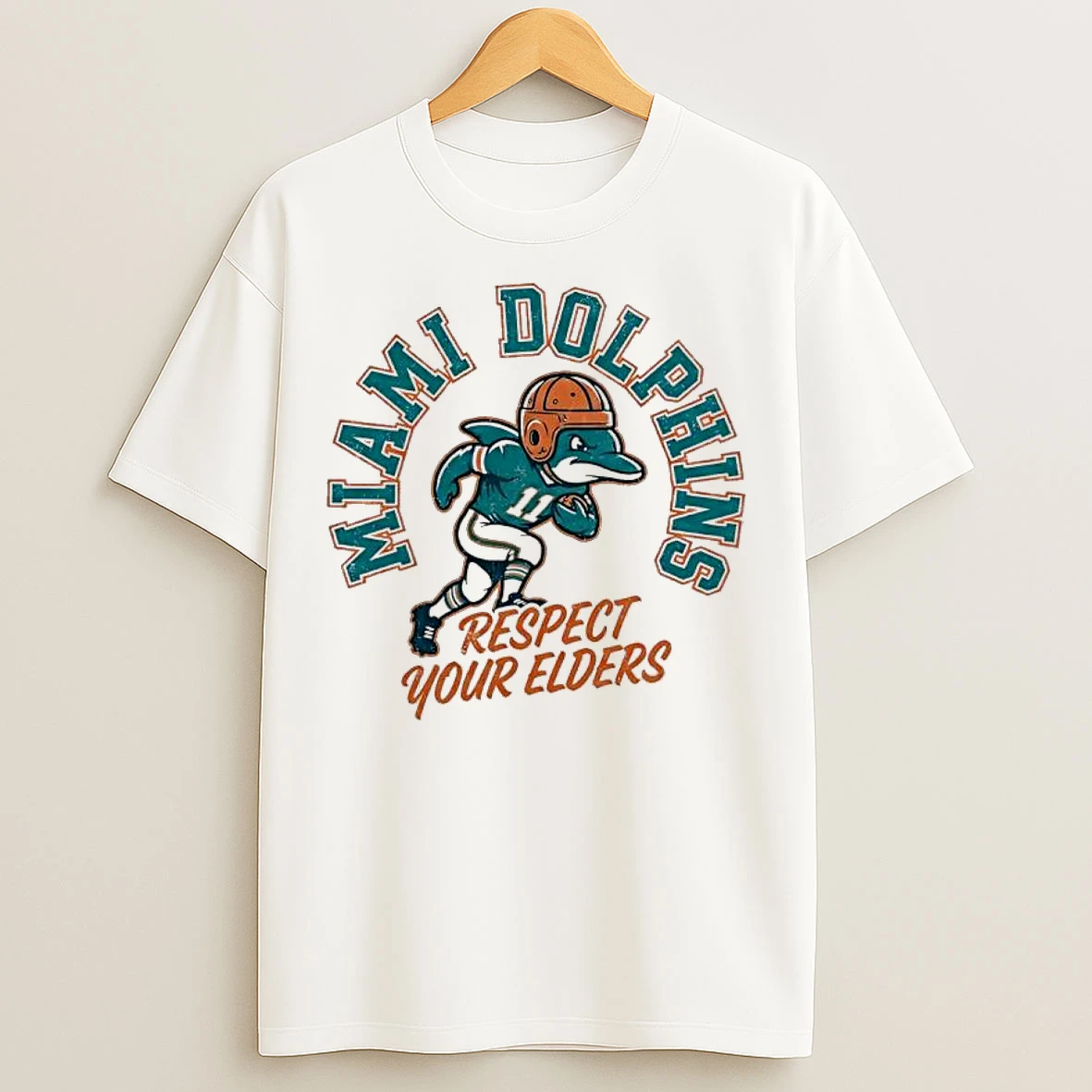Classic Miami Dolphins Respect Your Elders T Shirts