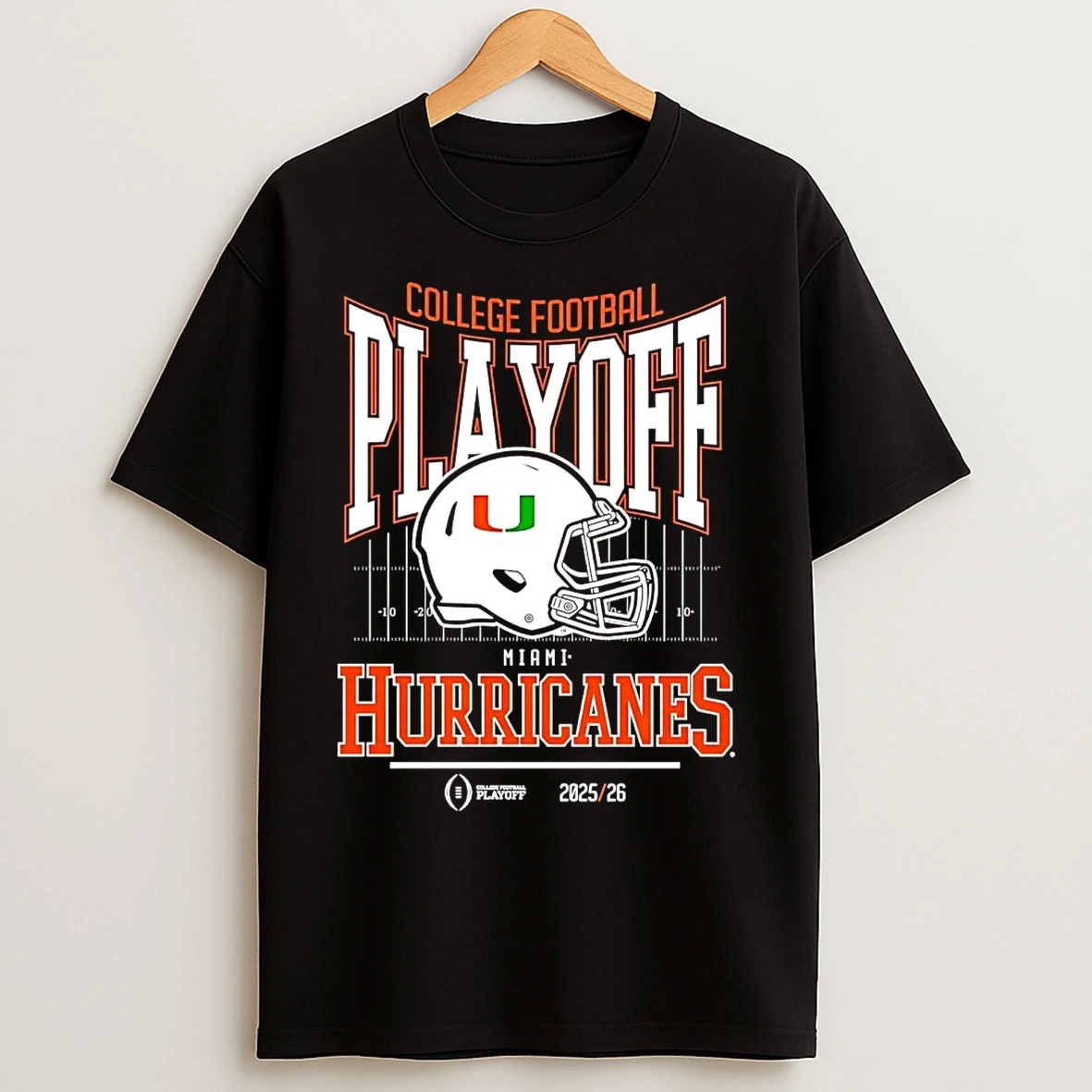 Classic Miami Hurricanes 2025 26 College Football Playoff Cfp Helmet T Shirts