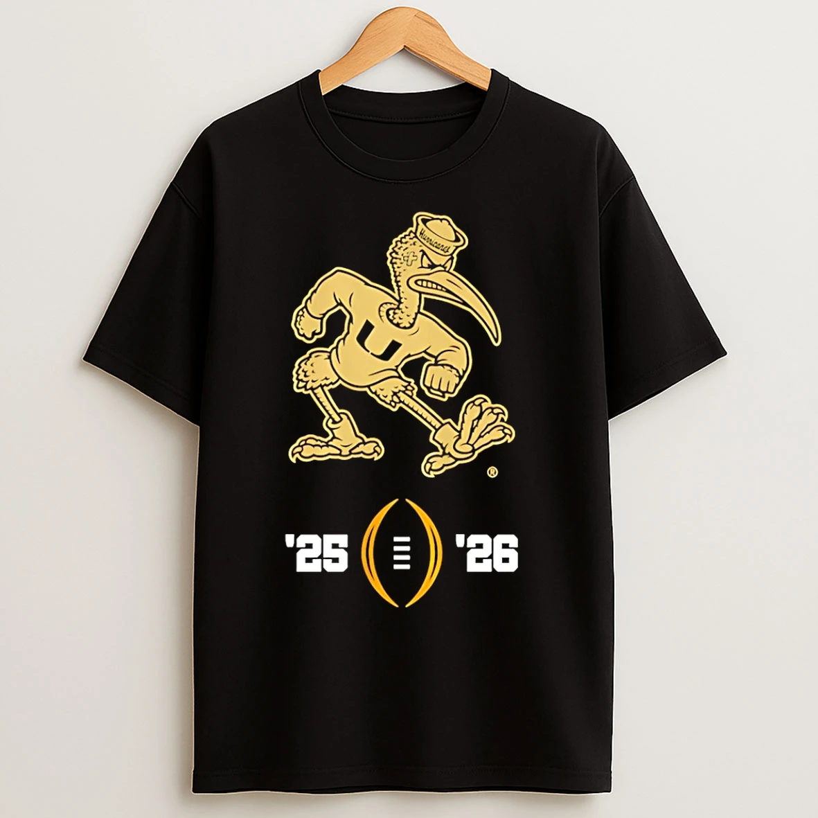 Classic Miami Hurricanes 2025 26 College Football Playoff Logo T Shirts