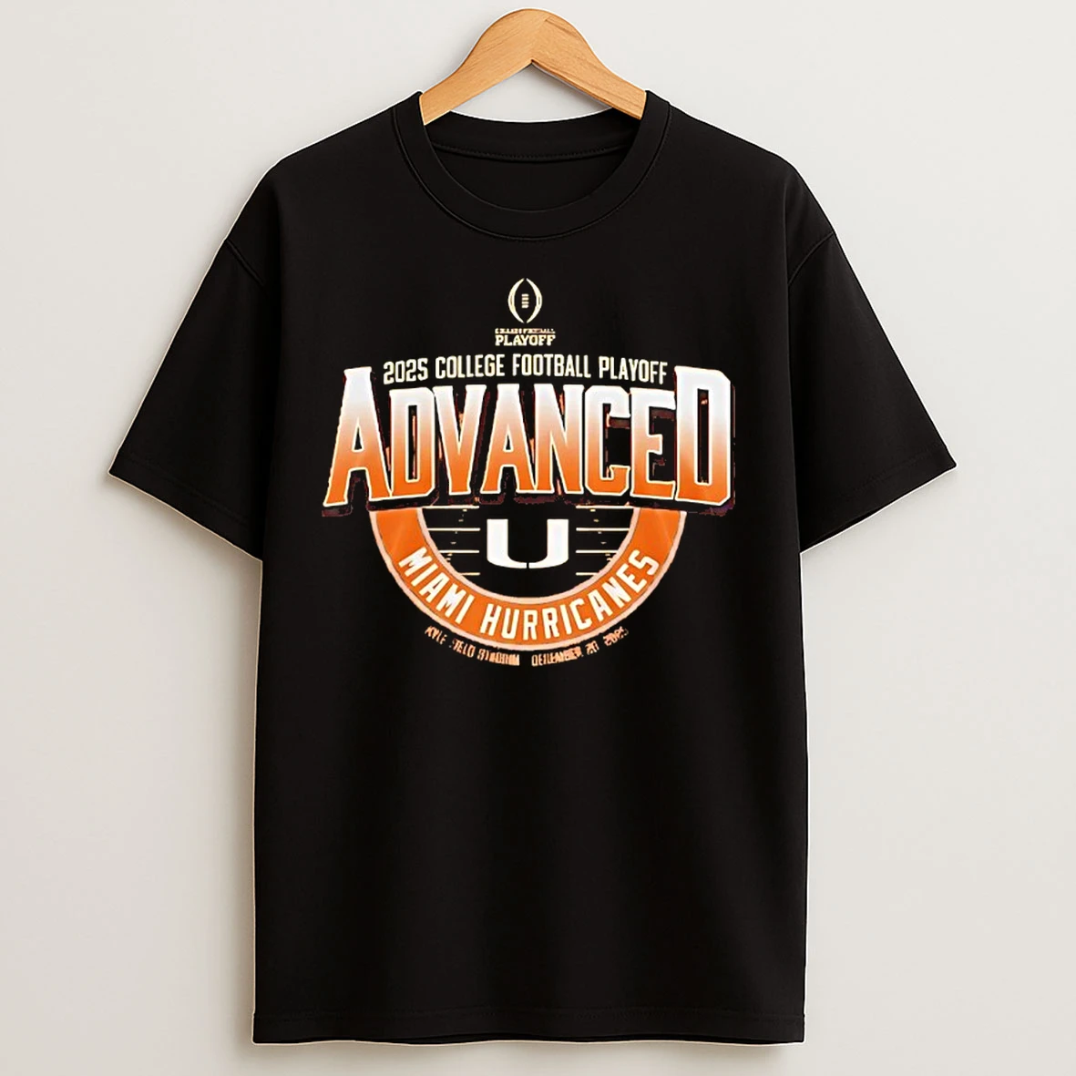 Classic Miami Hurricanes 2025 College Football Playoff Advanced T Shirts