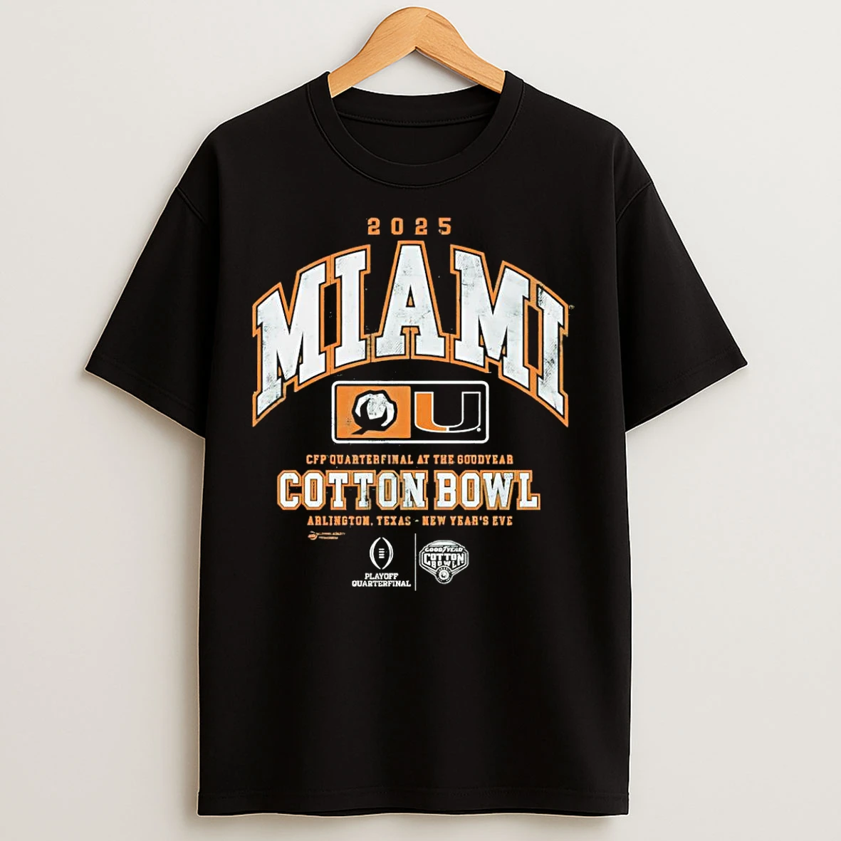 Classic Miami Hurricanes Cfp Quarterfinal At The Goodyear 2025 Cotton Bowl T Shirts