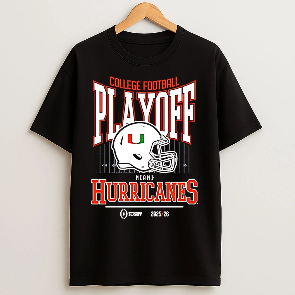 Classic Miami Hurricanes College Football Playoff Bound 2025 26 Helmet T Shirts