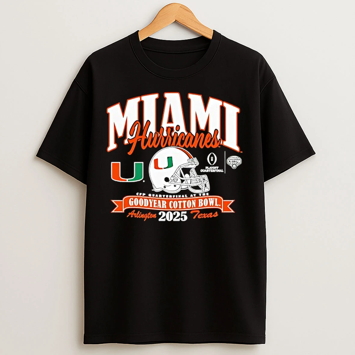 Classic Miami Hurricanes College Football Playoff Cotton Bowl 2025 T Shirts