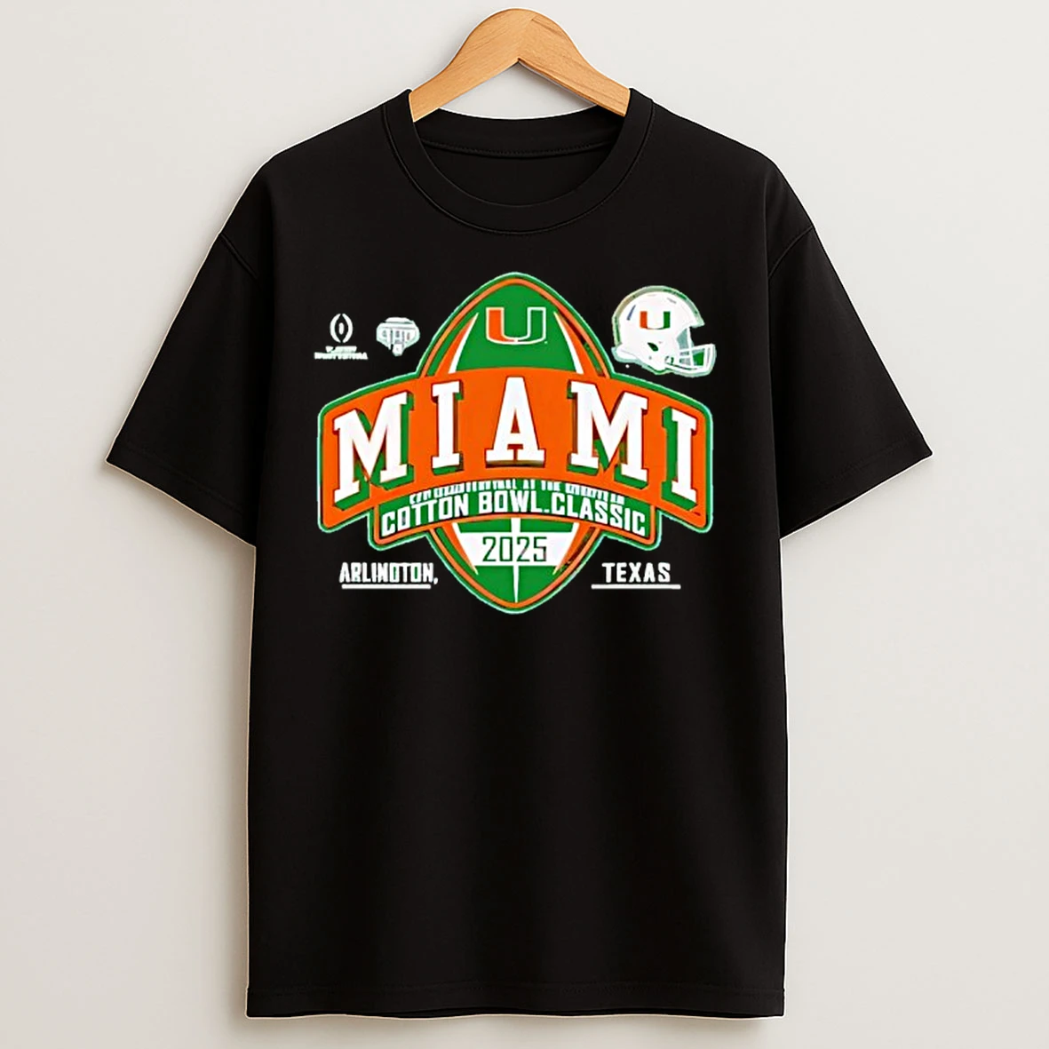 Classic Miami Hurricanes Cotton Bowl Cfp Quarterfinal 2025 2026 T Shirts