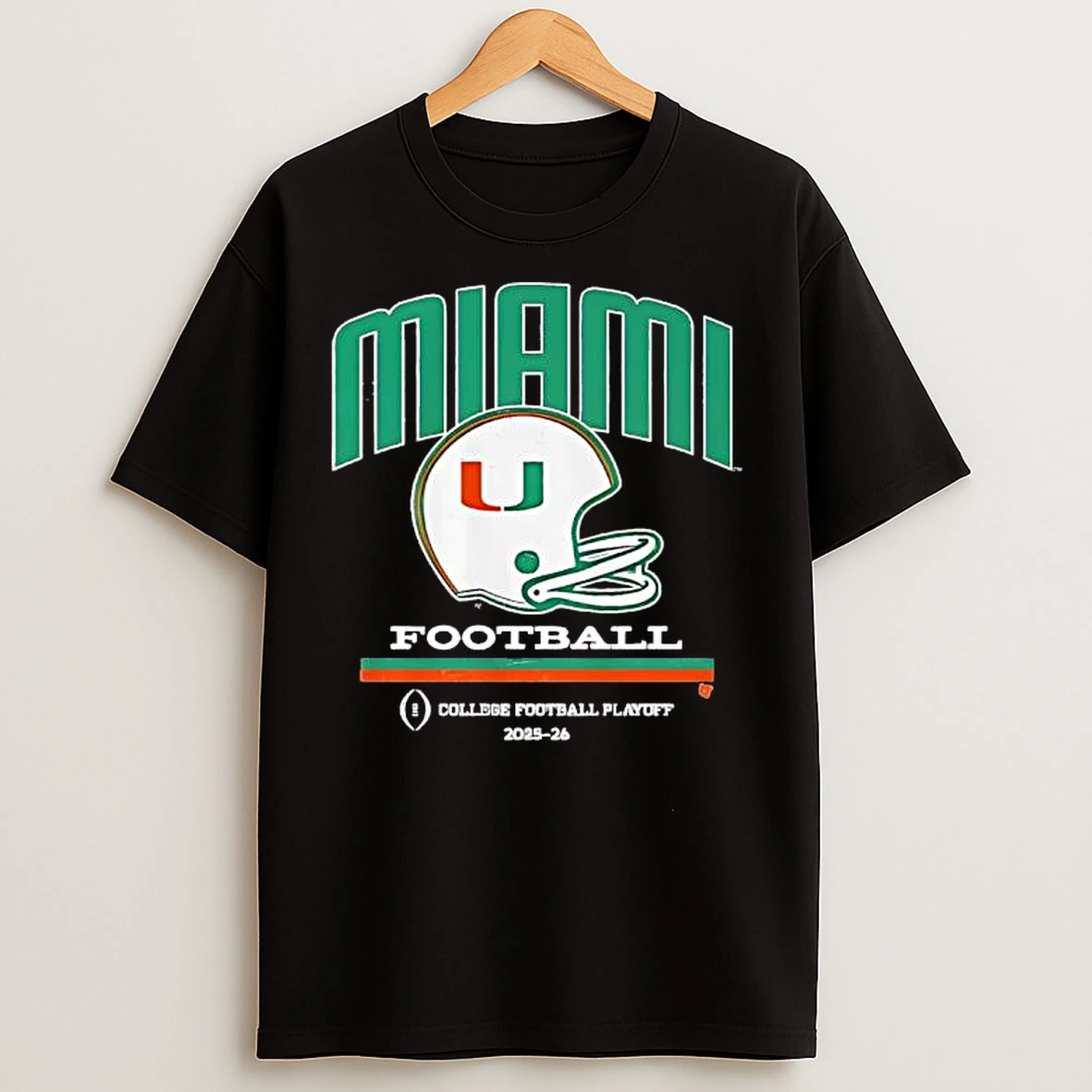 Classic Miami Hurricanes Football 2025 Cfp Vintage Helmet T Shirts