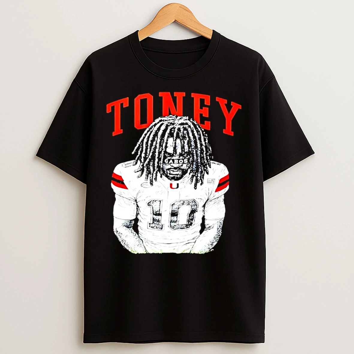 Classic Miami Hurricanes Gabos Malachi Toney Graphic T Shirts