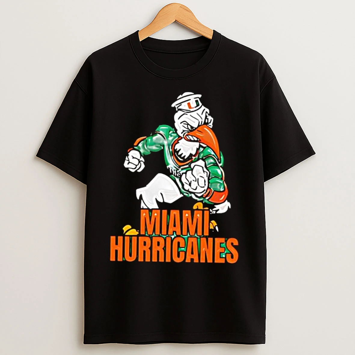 Classic Miami Hurricanes Mascot Strong T Shirts