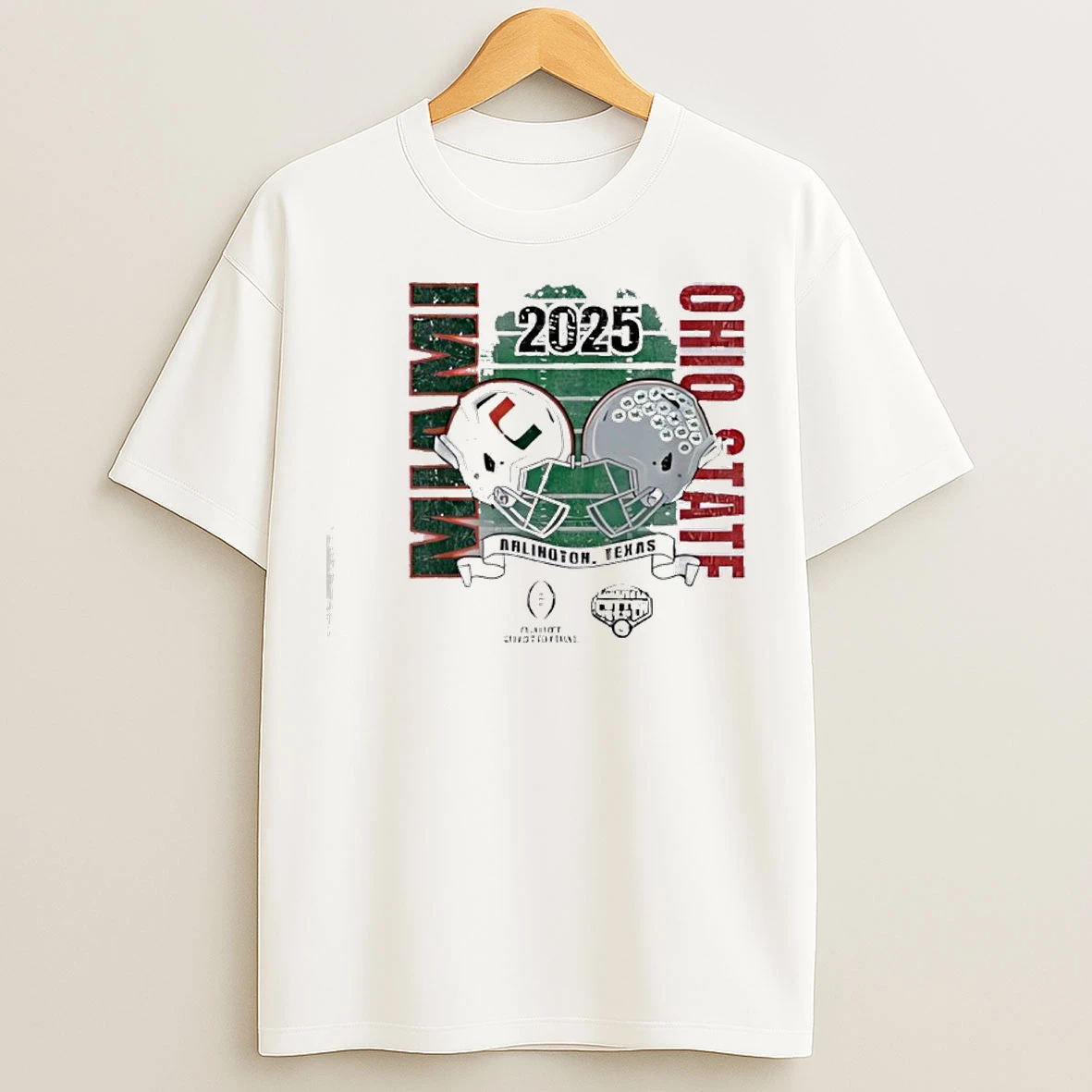 Classic Miami Hurricanes Vs Ohio State Buckeyes Cotton Bowl 2025 Cfp T Shirts