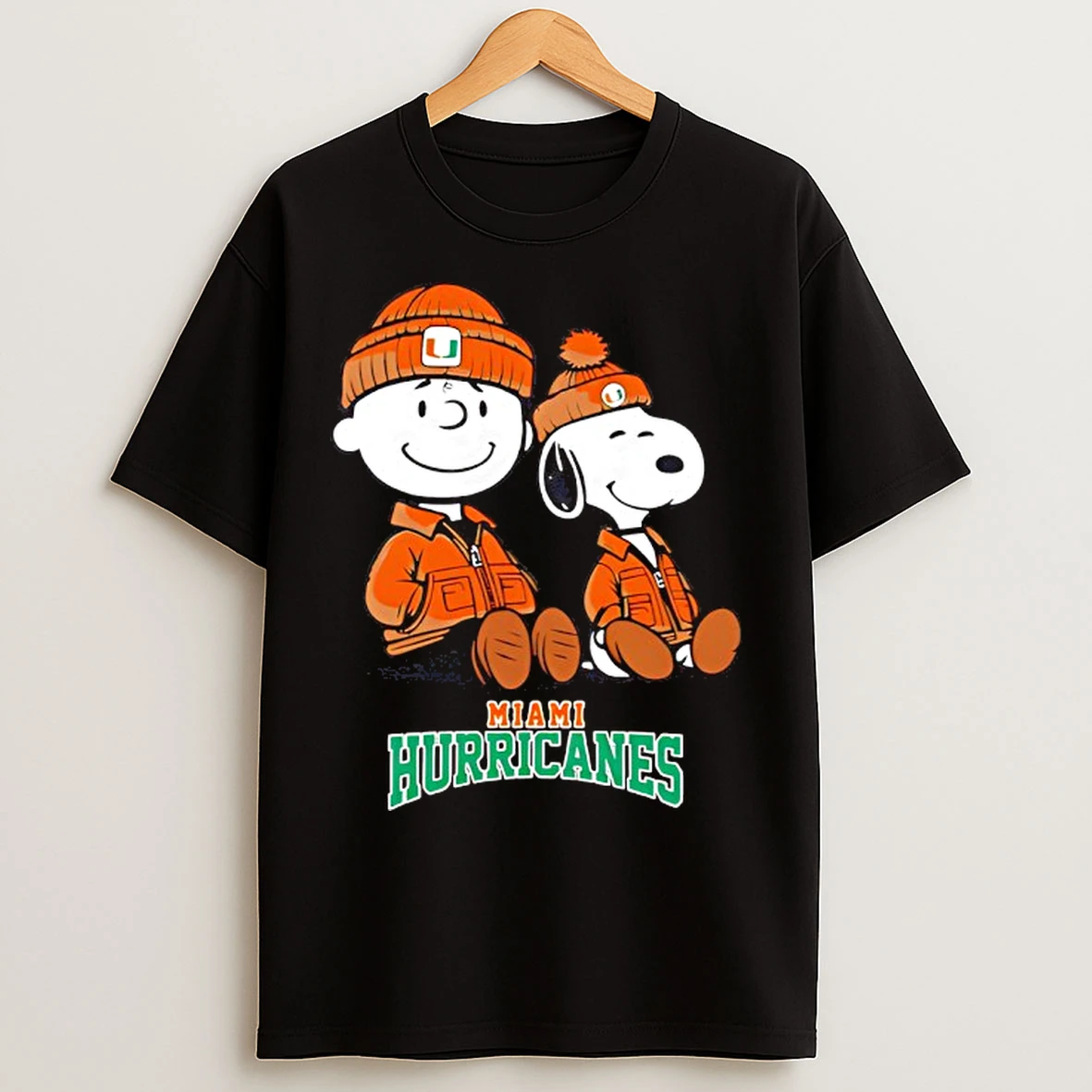 Classic Miami Hurricanes X Snoopy And Charlie Brown T Shirts