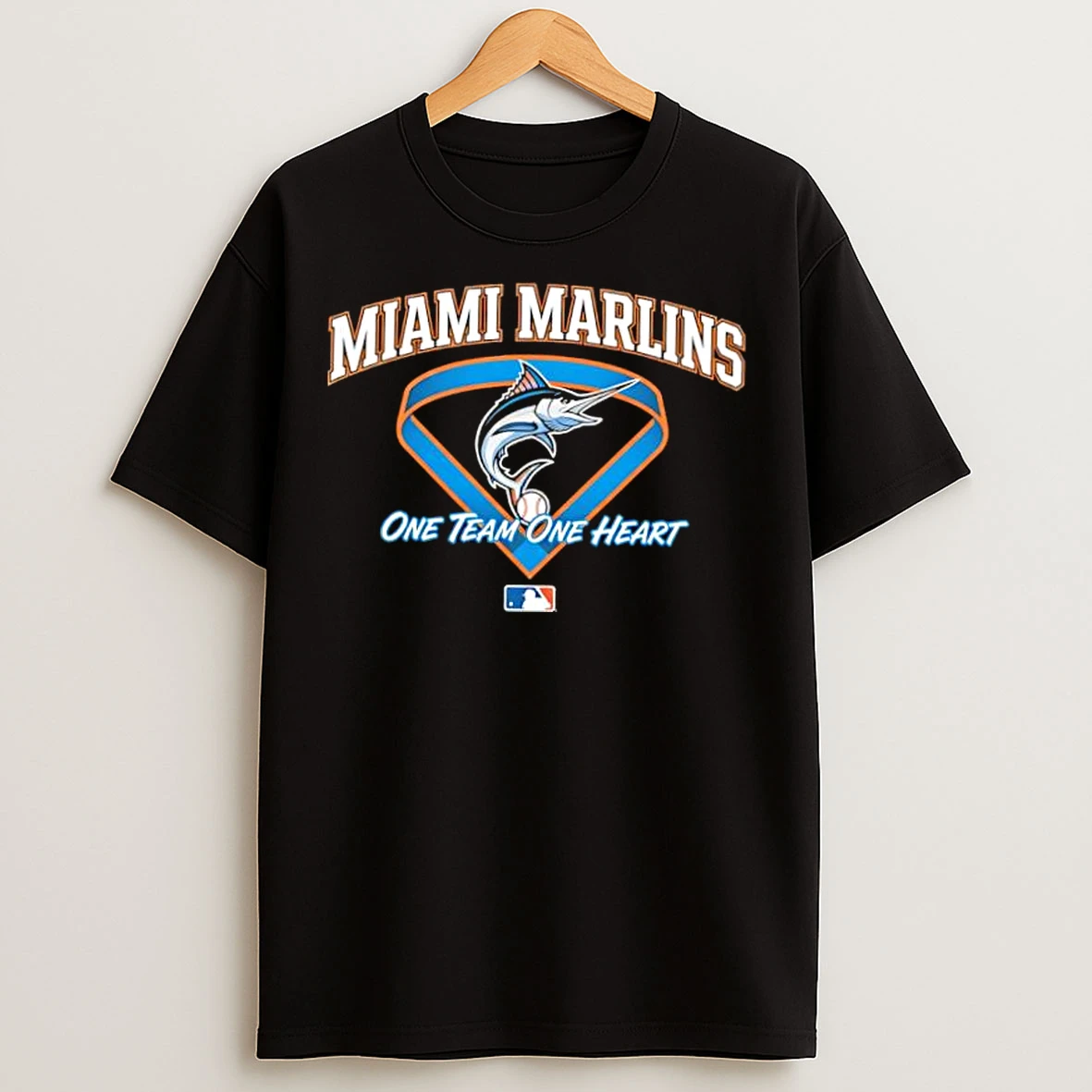 Classic Miami Marlins One Team One Heart Mlb T Shirts