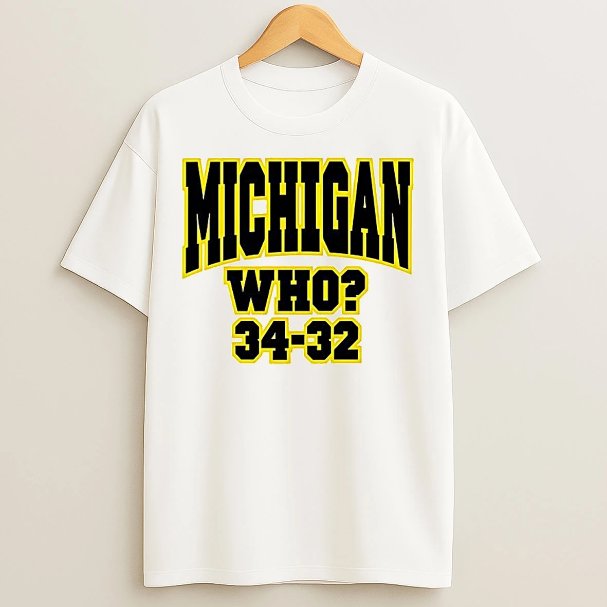 Classic Michigan Who 34 32 T Shirts