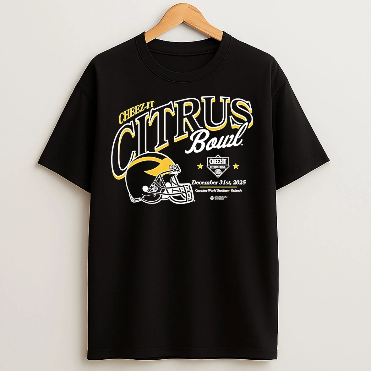 Classic Michigan Wolverines 2025 Cheez It Citrus Bowl Helmet T Shirts
