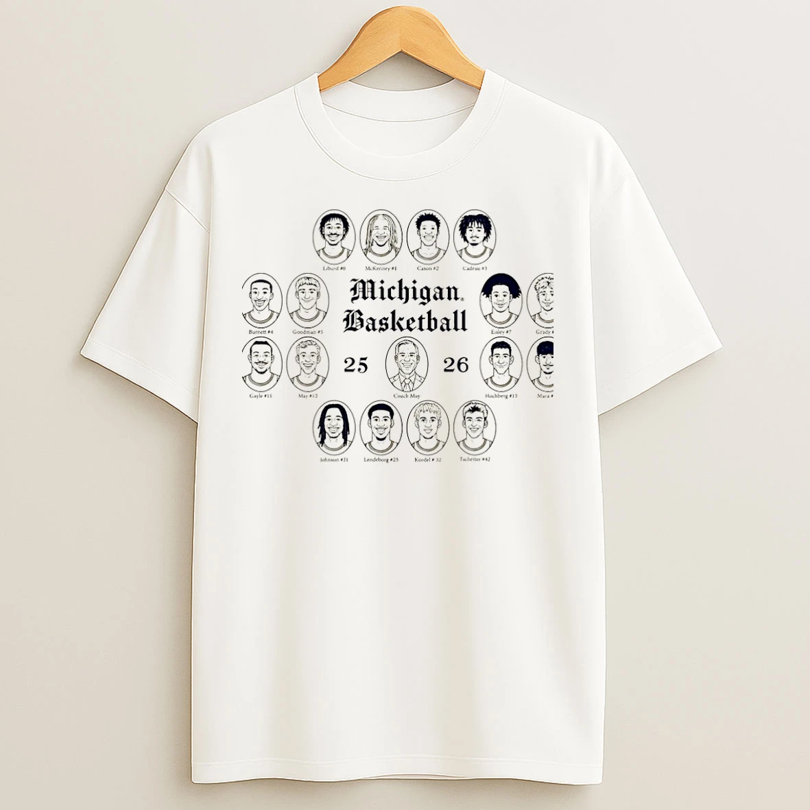 Classic Michigan Wolverines Basketball Team Composite 25 26 Triblend Christmas T Shirts