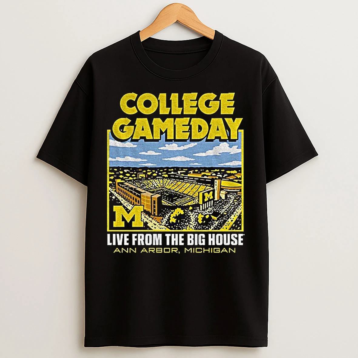 Classic Michigan Wolverines College Gameday Live From The Big House Ann Arbor Michigan T Shirts
