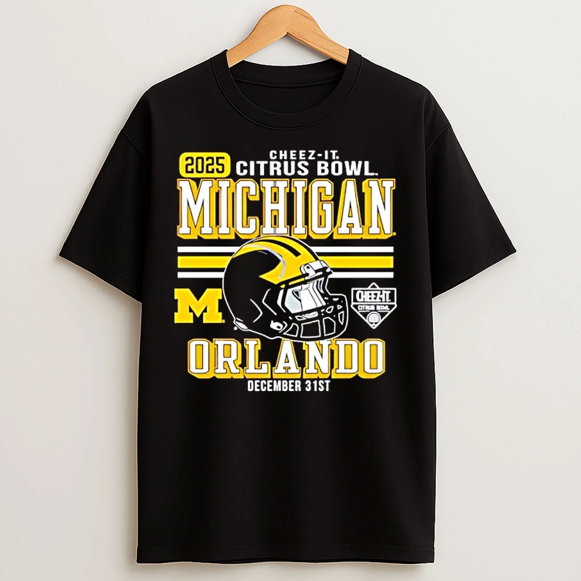 Classic Michigan Wolverines Football Cheez It Citrus Bowl Helmet December 31st T Shirts