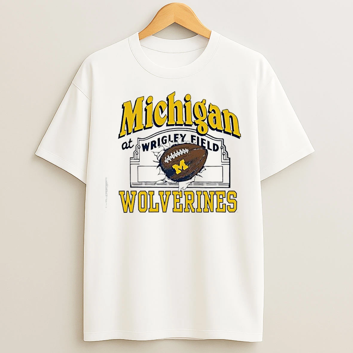 Classic Michigan Wolverines Football At Wrigley Field Game T Shirts