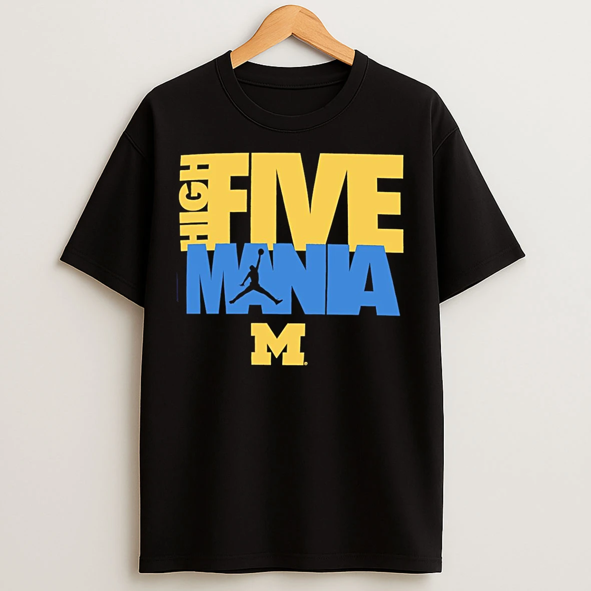 Classic Michigan Wolverines High Five Mania T Shirts