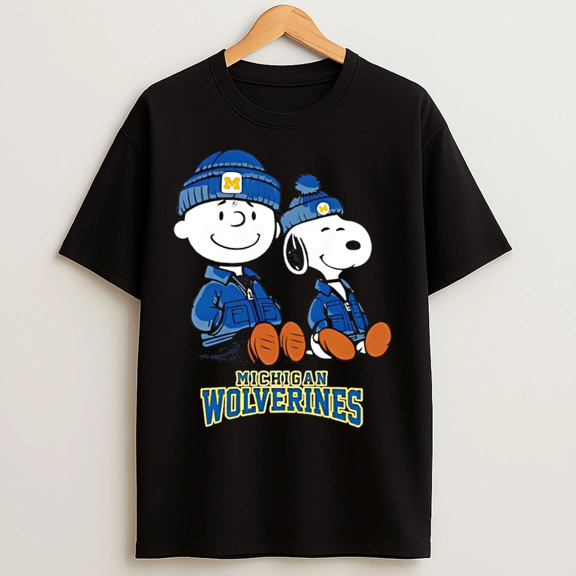 Classic Michigan Wolverines X Snoopy And Charlie Brown T Shirts