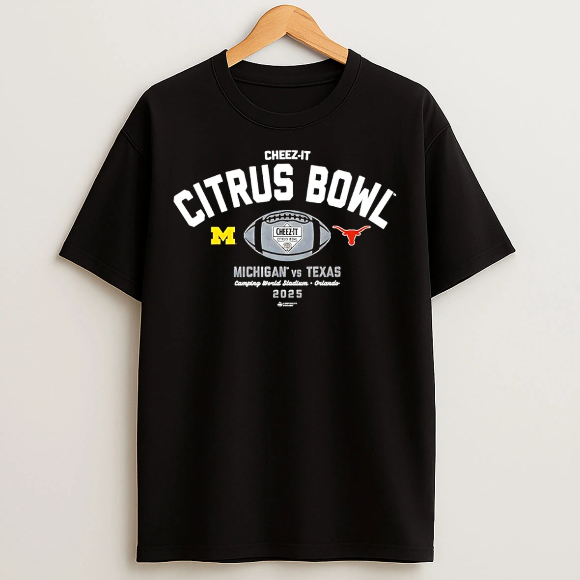 Classic Michigan Vs Texas 2025 Cheez It Citrus Bowl 2 Team T Shirts