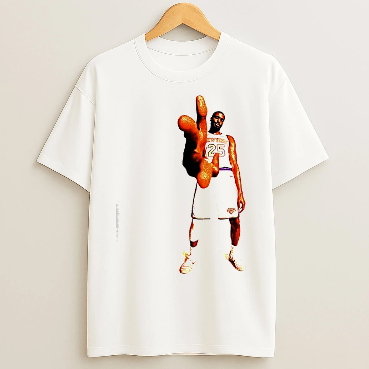 Classic Mikal Bridges New York Knicks Basketball Portrait T Shirts