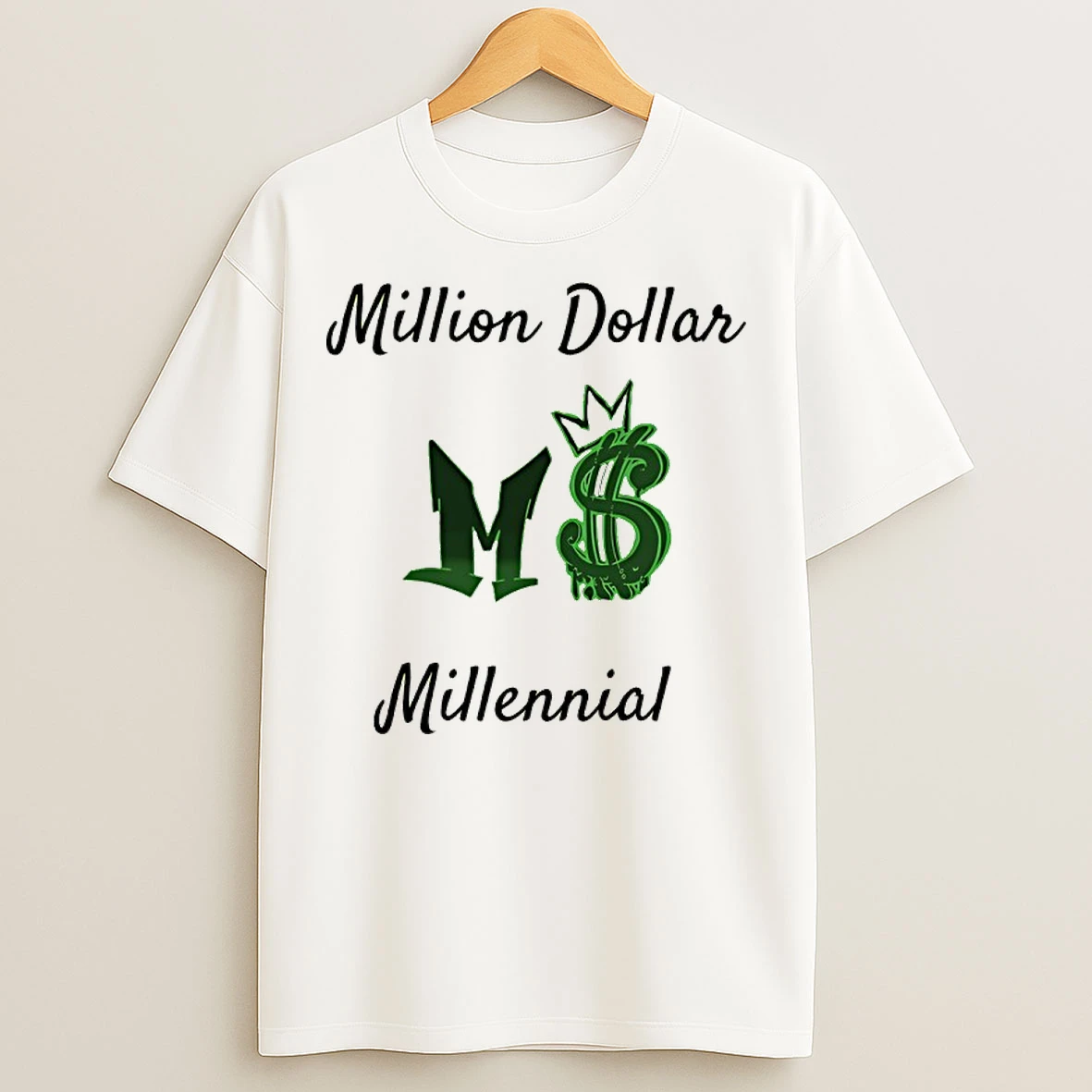 Classic Million Dollar Millennial Mm Logo T Shirts