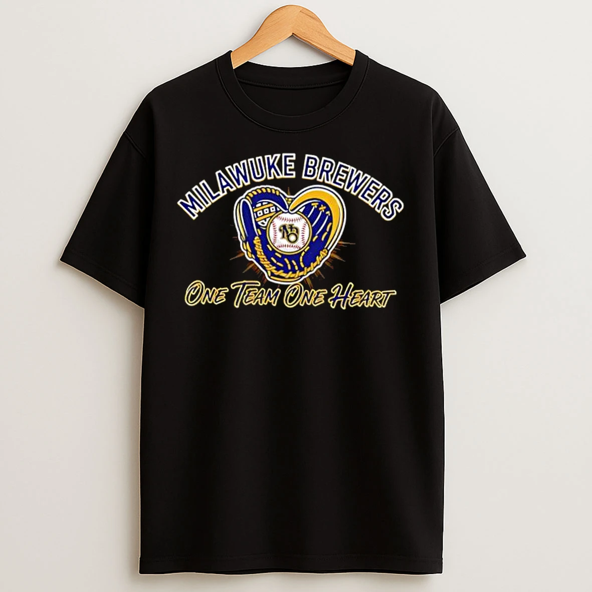 Classic Milwaukee Brewers One Team One Heart Mlb T Shirts