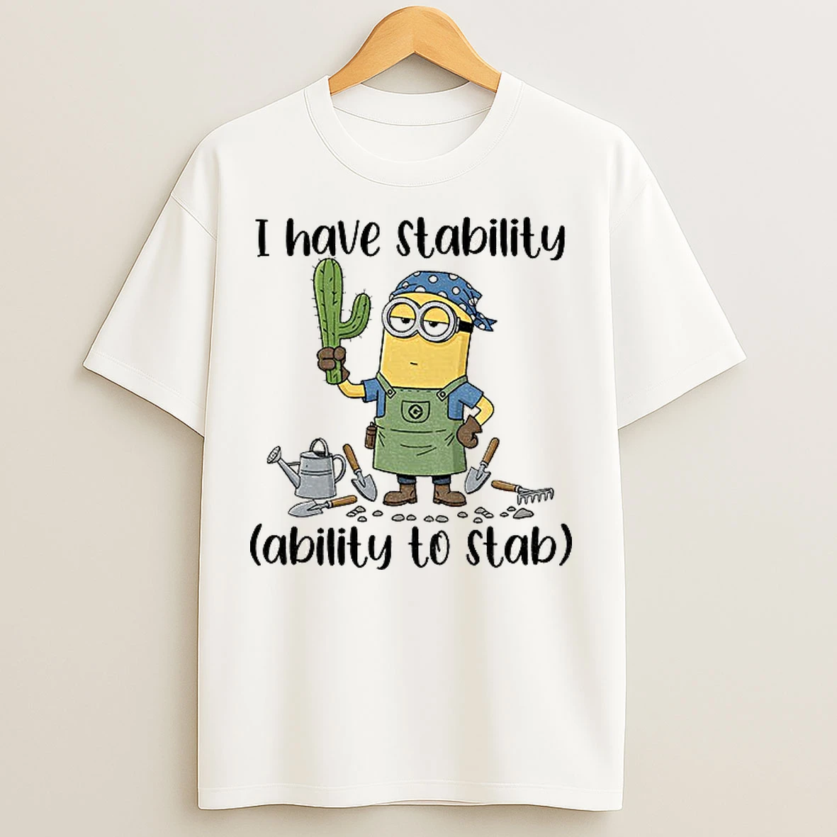 Classic Minion I Have Stability Ability To Stab T Shirts