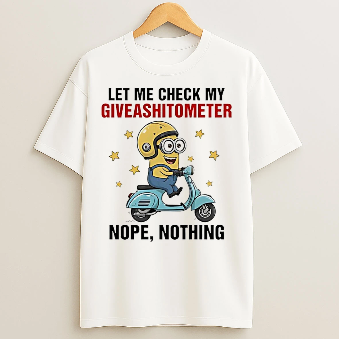 Classic Minion Let Me Check My Giveashitometer Nope Nothing T Shirts