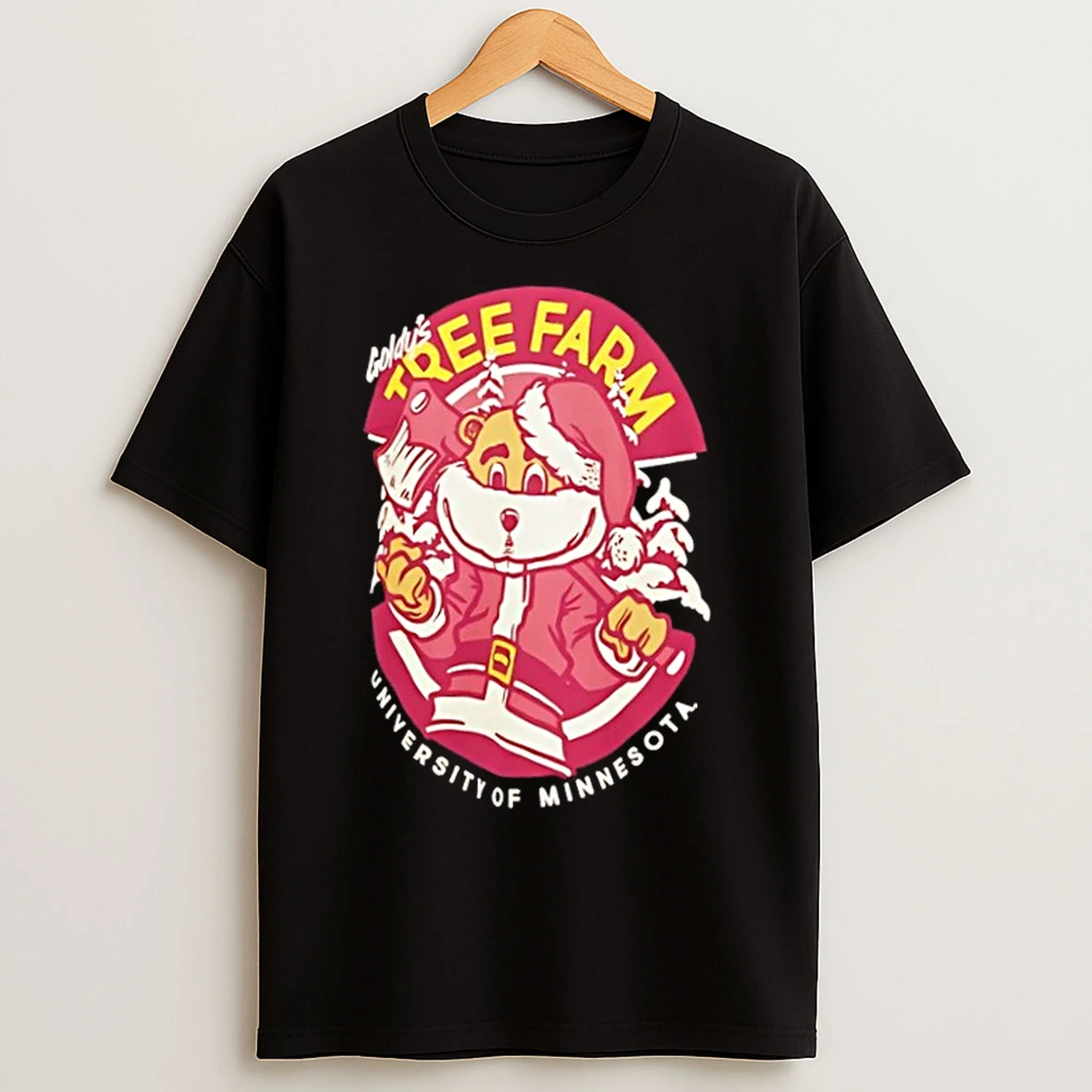 Classic Minnesota Golden Gophers Goldys Tree Farm Mascot T Shirts