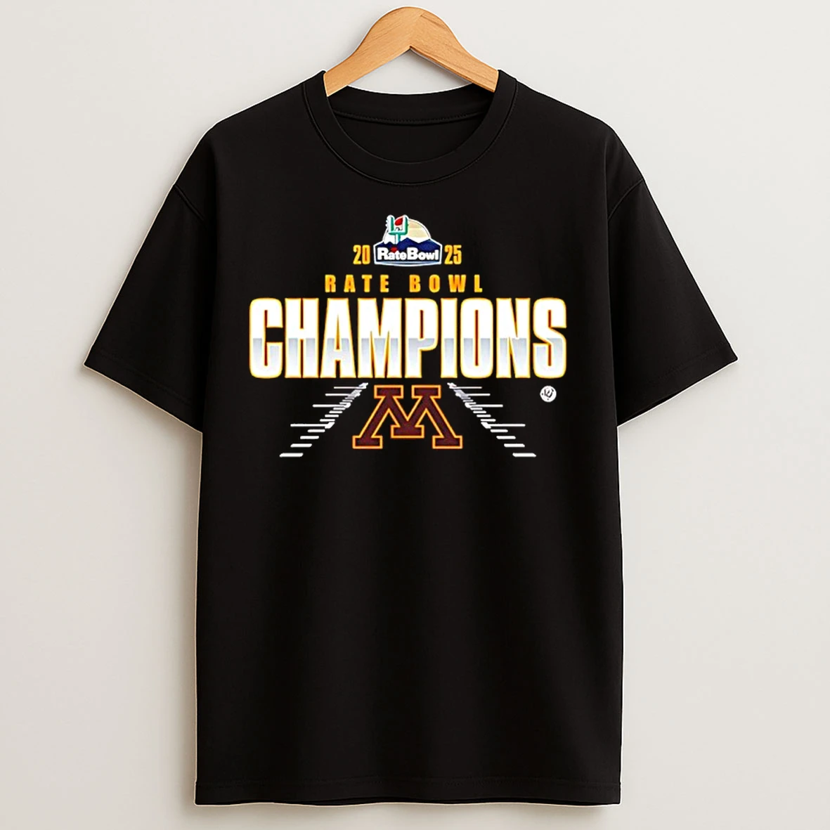 Classic Minnesota Golden Gophers Horizon Rate Bowl Champions 2025 Locker Room T Shirts