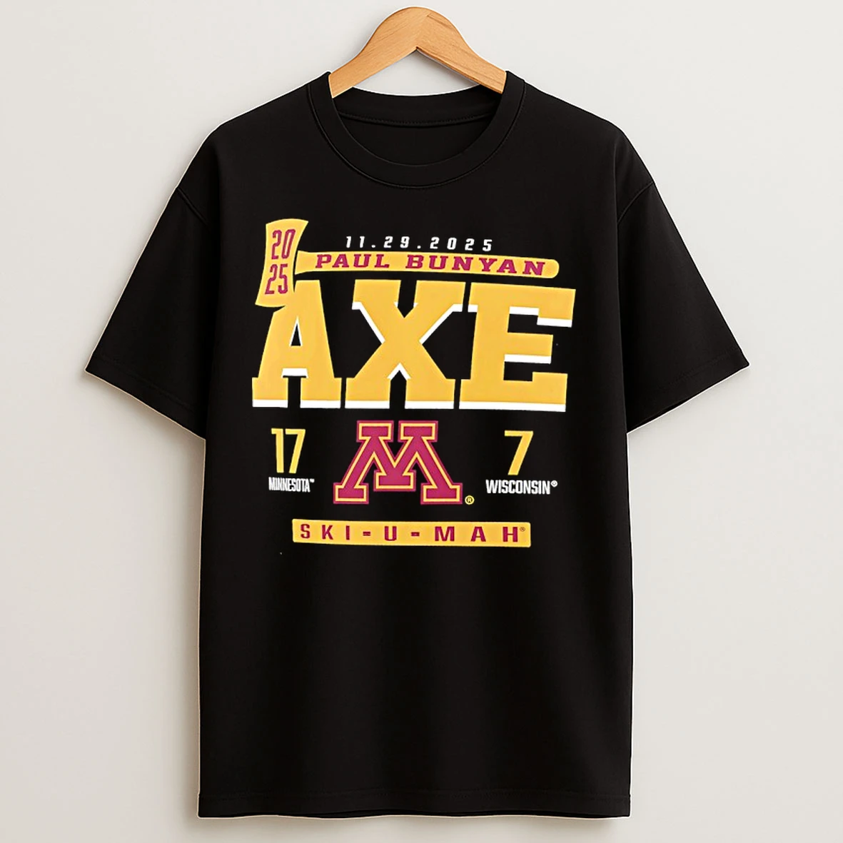 Classic Minnesota Golden Gophers Vs Wisconsin Badgers Paul Bunyans Axe 2025 T Shirts