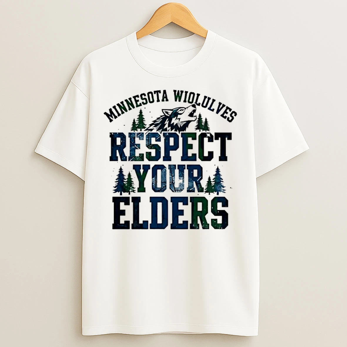Classic Minnesota Timberwolves Respect Your Elders T Shirts