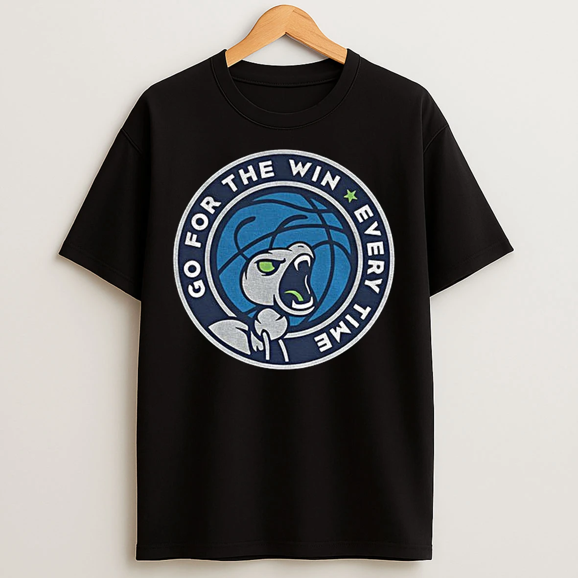Classic Minnesota Timberwolves Go For The Win Every Time Nba Basketball Logo Parody T Shirts
