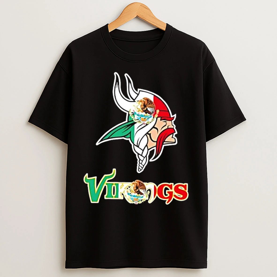 Classic Minnesota Vikings Football X Mexican Flag T Shirts