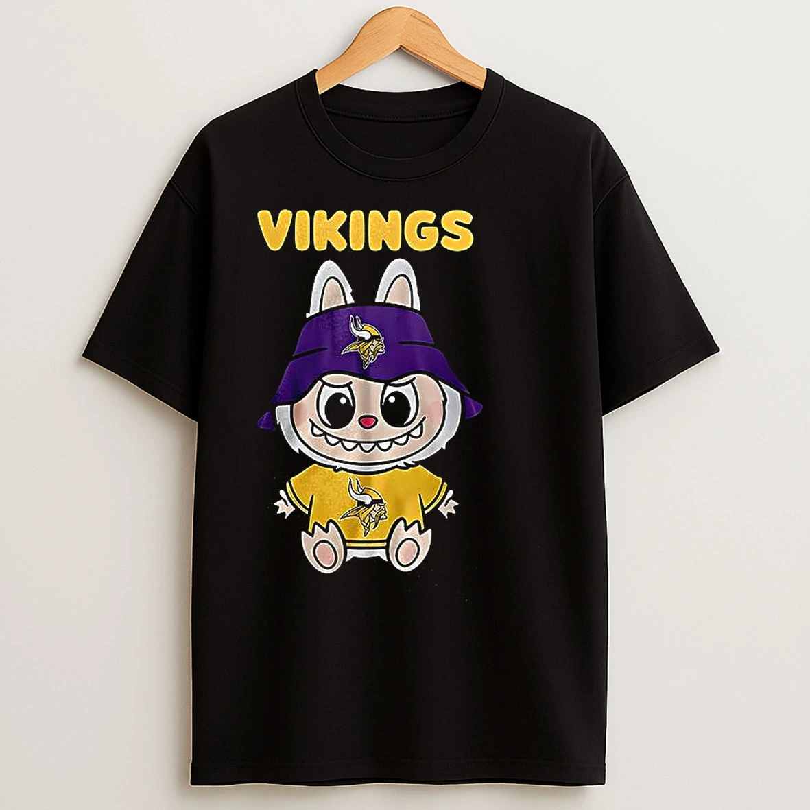 Classic Minnesota Vikings Labubu T Shirts