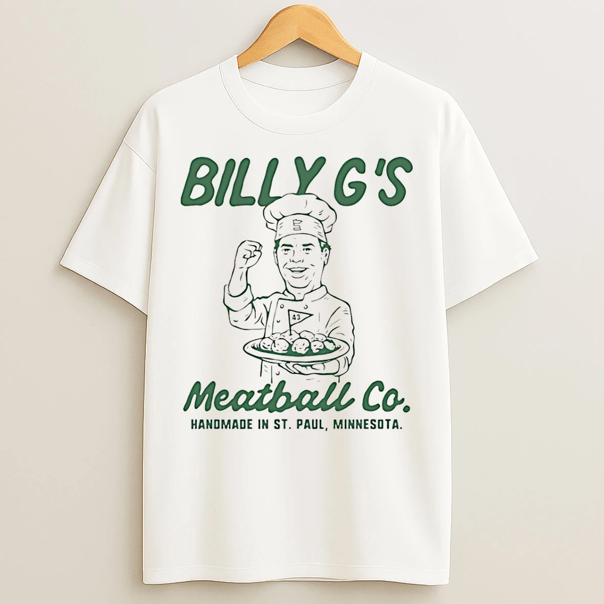 Classic Minnesota Wild Billy Gs Meatball Co T Shirts