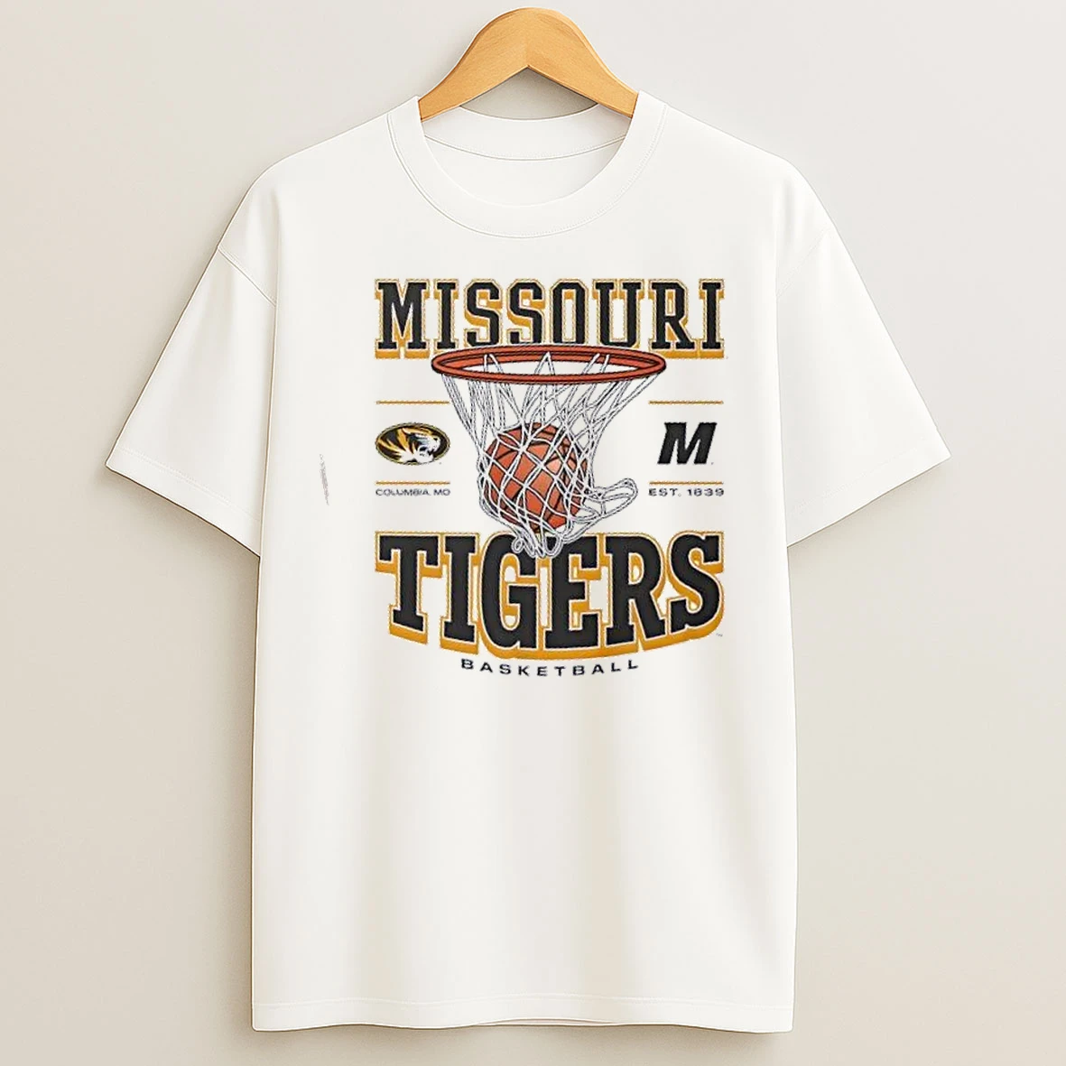Classic Missouri Tigers Basketball Game Time Columbia Mo Est 1839 T Shirts