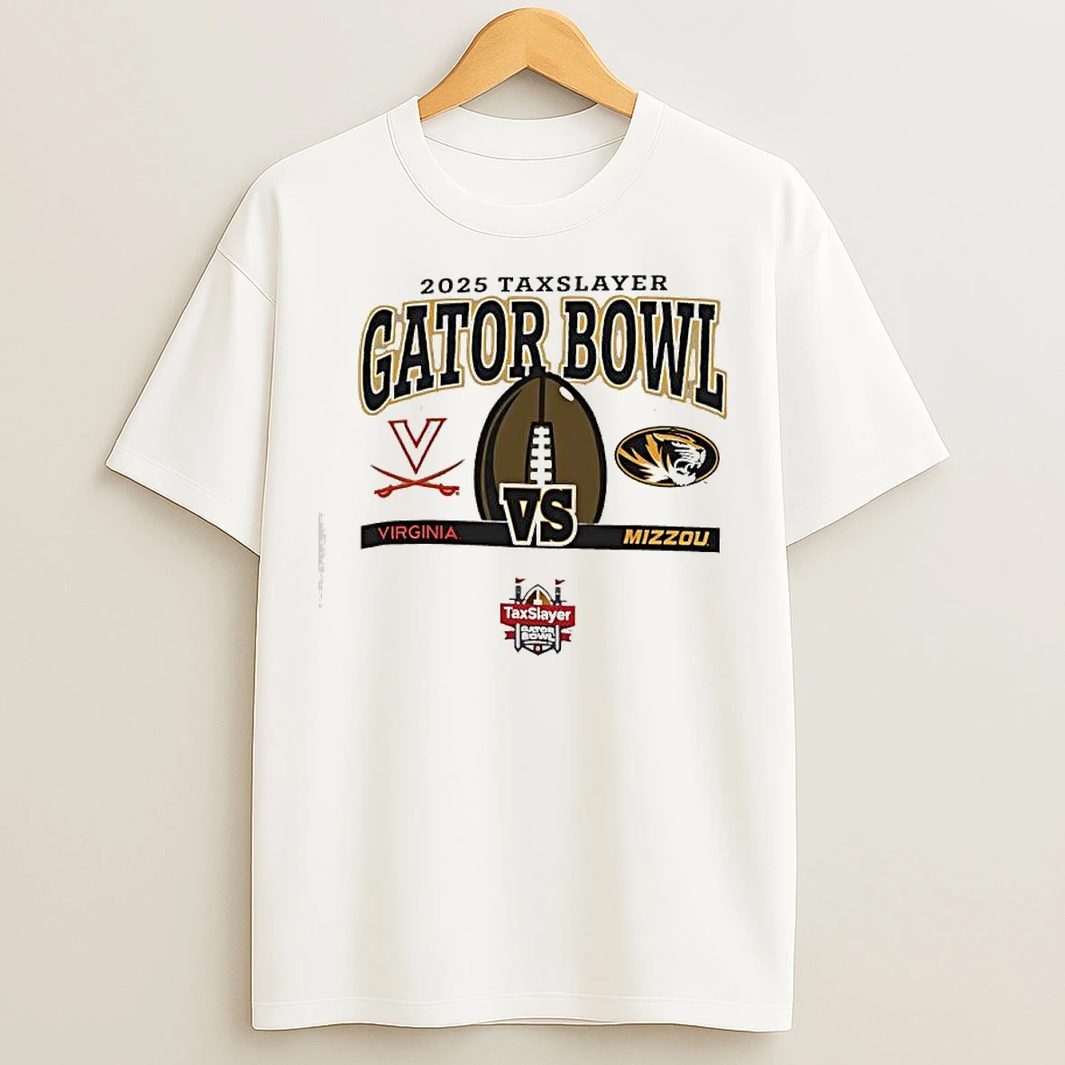 Classic Mizzou Tigers 2025 Tax Slayer Gator Bowl Mizzou Vs Virginia T Shirts