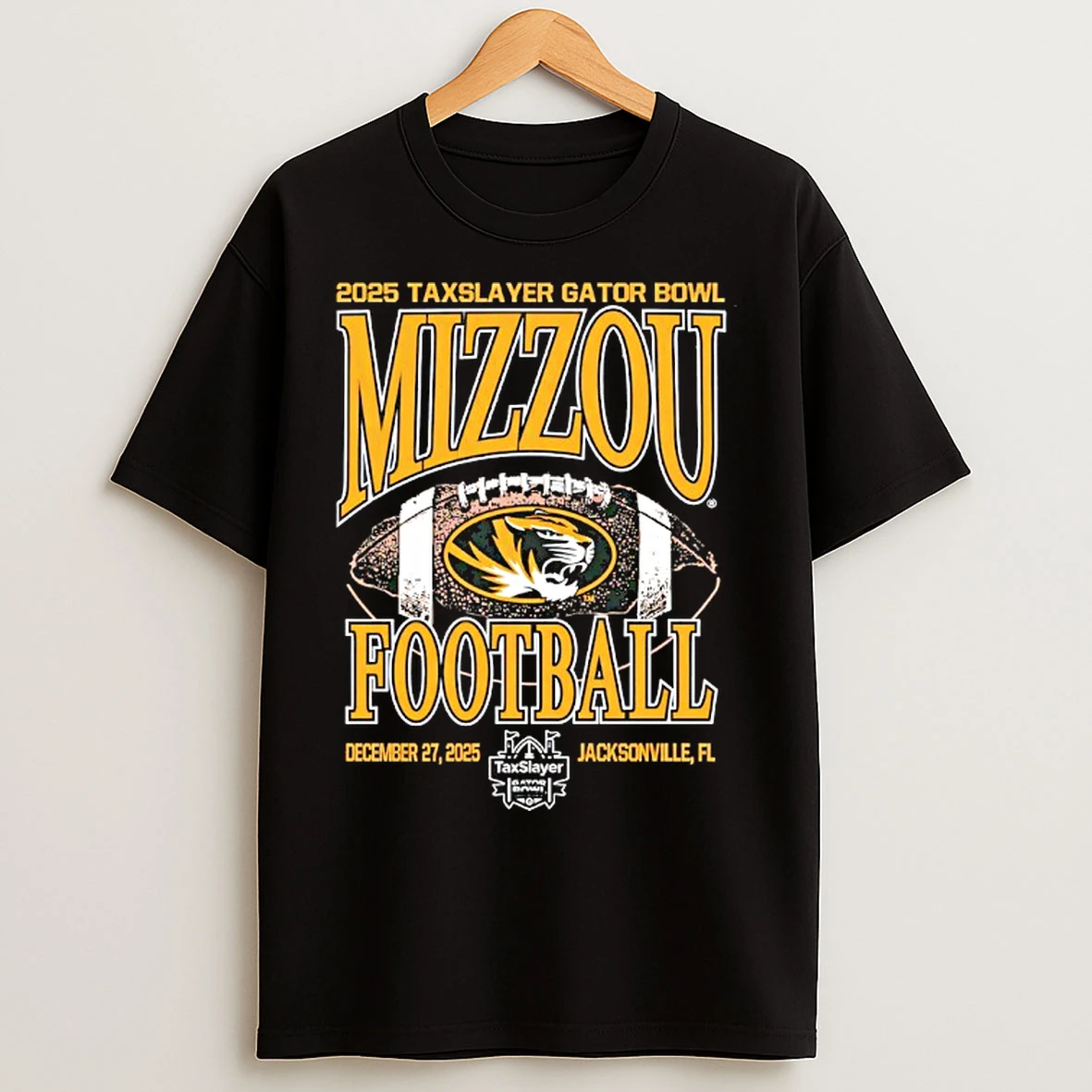 Classic Mizzou Tigers Tax Slayer Gator Bowl Football Oval Tiger Head 2025 T Shirts